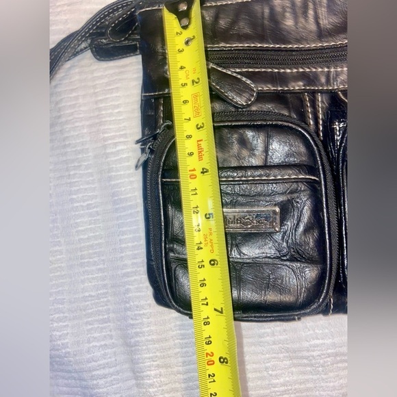 Women’s Multisac black‎ Y2K asymmetrical crossbody/shoulder  bag - Picture 7 of 16